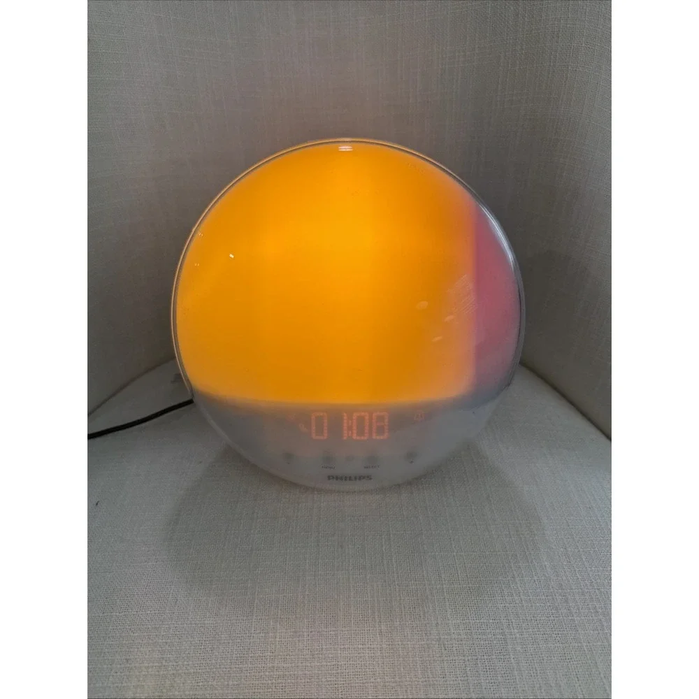 Philips SmartSleep Wake‎ Up Light Clock Alarm Sunrise Sunset Simulation HF3520